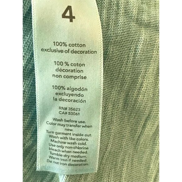 100% Cotton Carter's Kids Turquoise Blue Buttoned Sweater Shirt Top Size 4 NWT - Picture 5 of 7